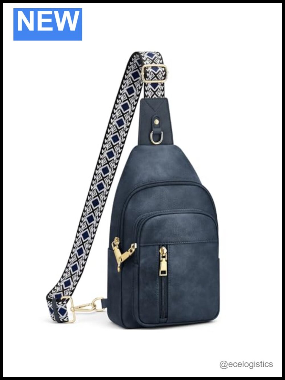 Anti Theft Sling Bag Vegan Leather Crossbody Travel Purse